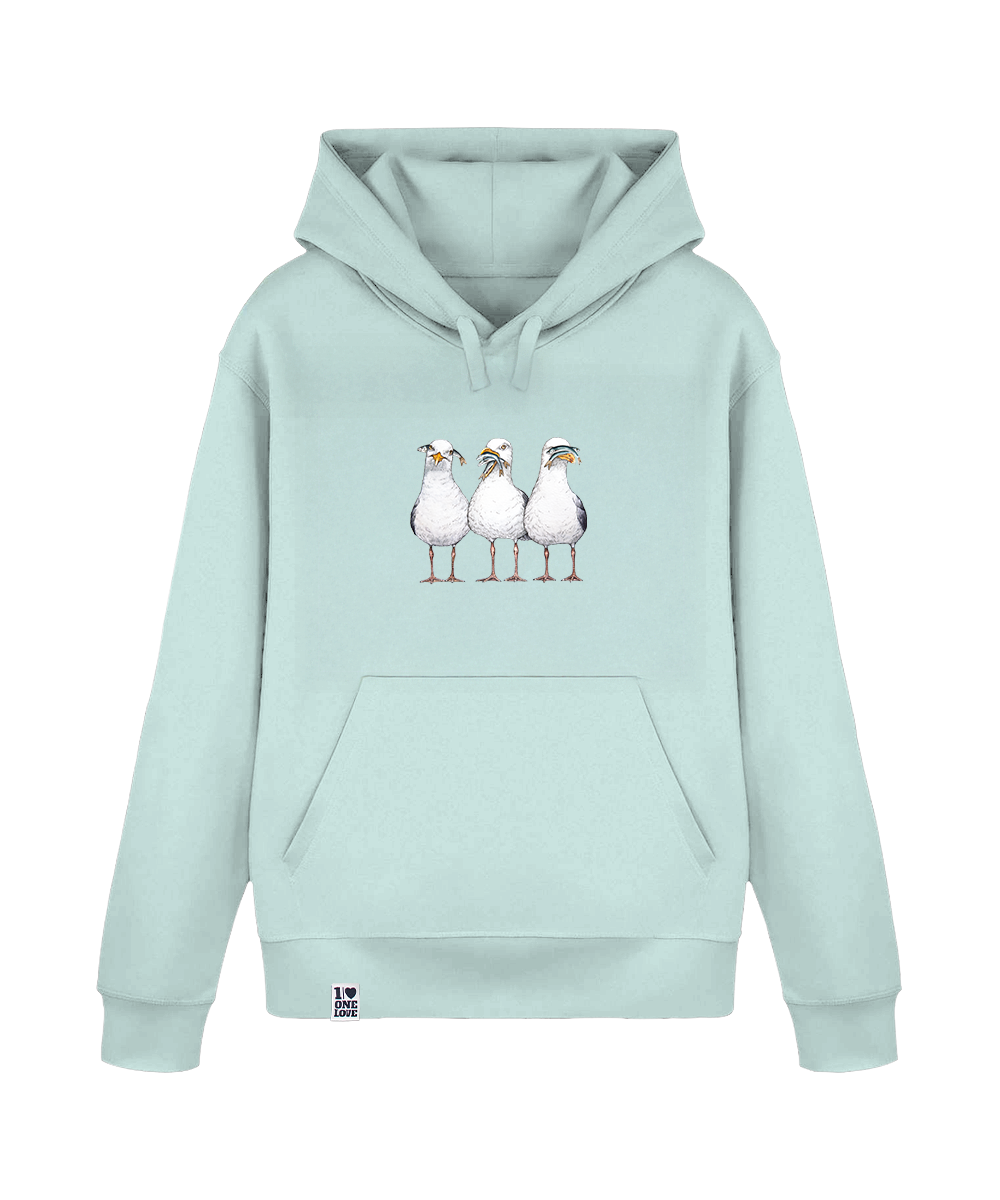 Drei Möwen  - Unisex Hoodie | 100% Bio-Baumwolle