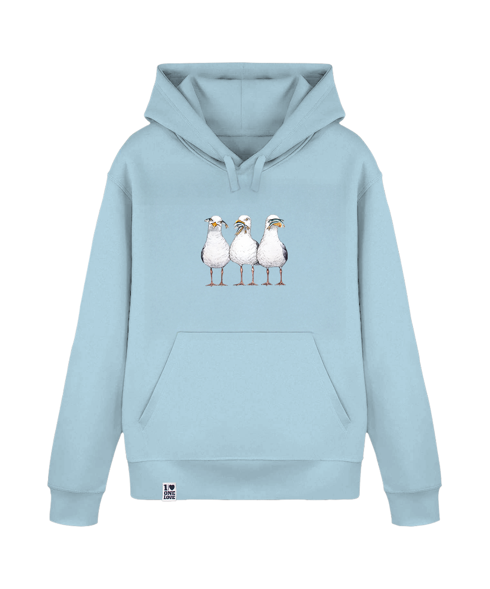 Drei Möwen  - Unisex Hoodie | 100% Bio-Baumwolle