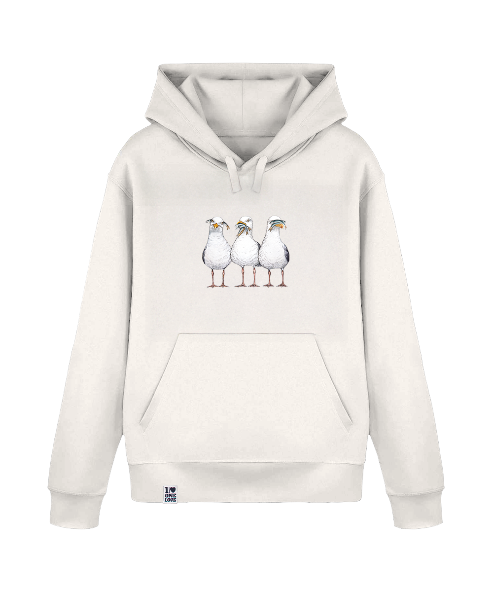 Drei Möwen  - Unisex Hoodie | 100% Bio-Baumwolle