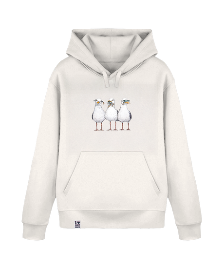 Drei Möwen  - Unisex Hoodie | 100% Bio-Baumwolle