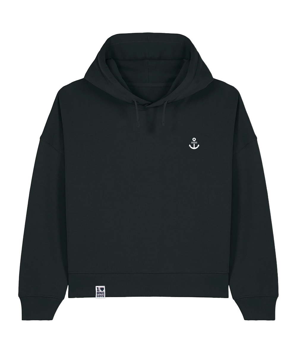 Unser Klassiker - Damen Premium Hoodie | Bio-Baumwolle | Edler Stick