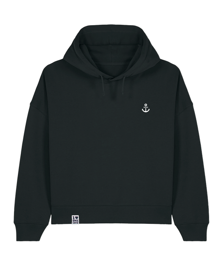 Unser Klassiker - Damen Premium Hoodie | Bio-Baumwolle | Edler Stick