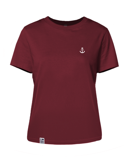 Unser Klassiker  - Damen Premium Shirt | Bio- Baumwolle | Edler Stick