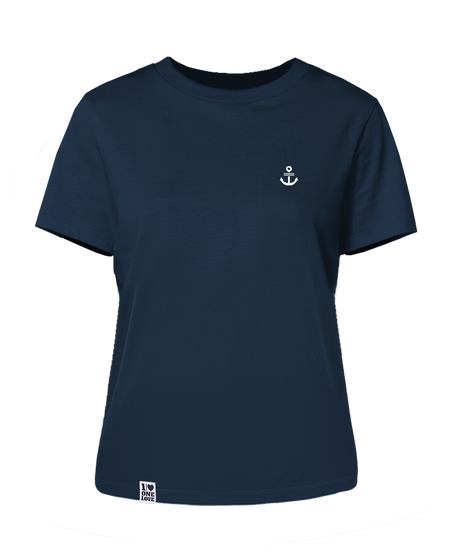 Unser Klassiker  - Damen Premium Shirt | Bio- Baumwolle | Edler Stick