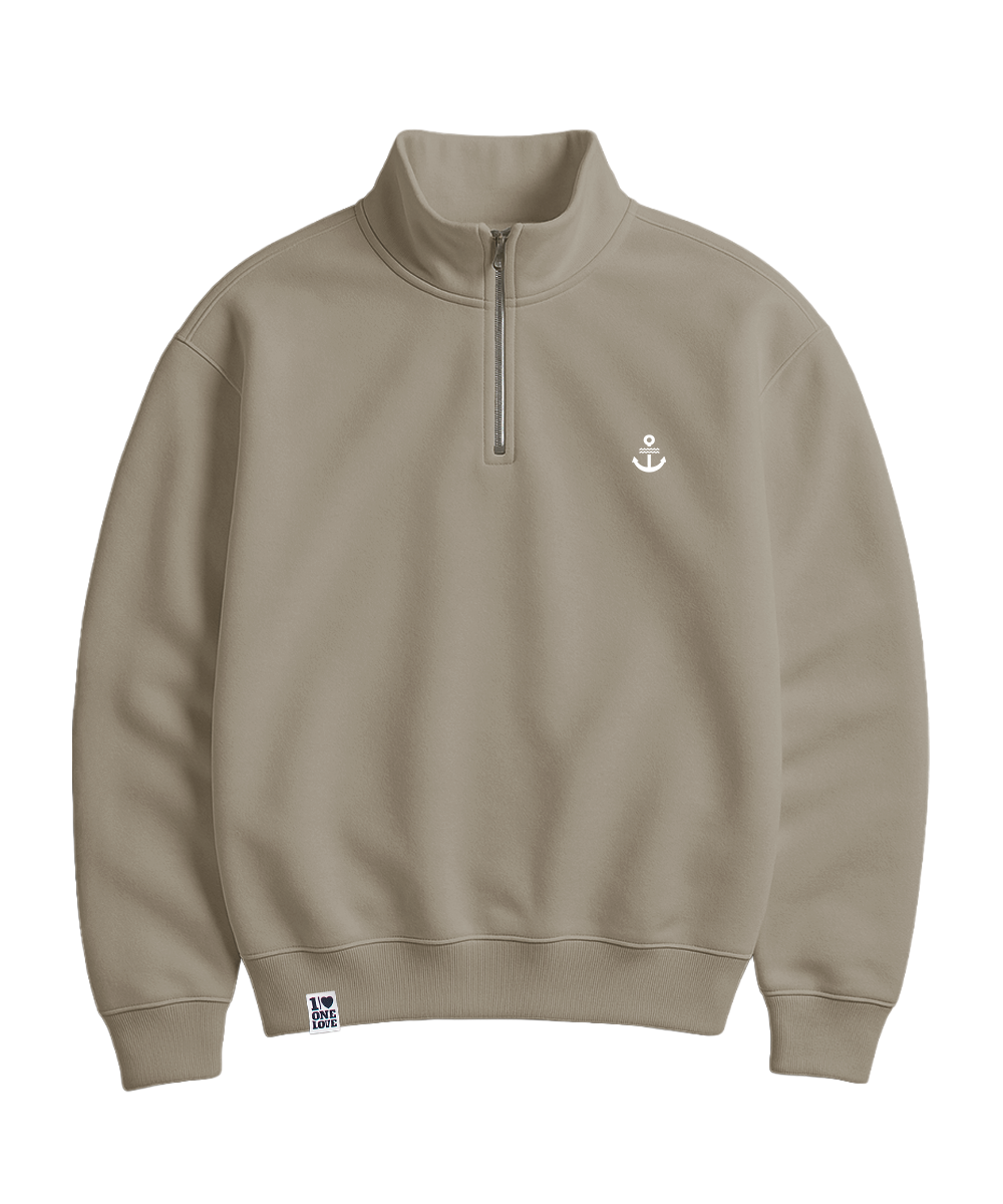 Unser Klassiker  - Unisex Premium Zipper | 100% Bio-Baumwolle | Edler Stick