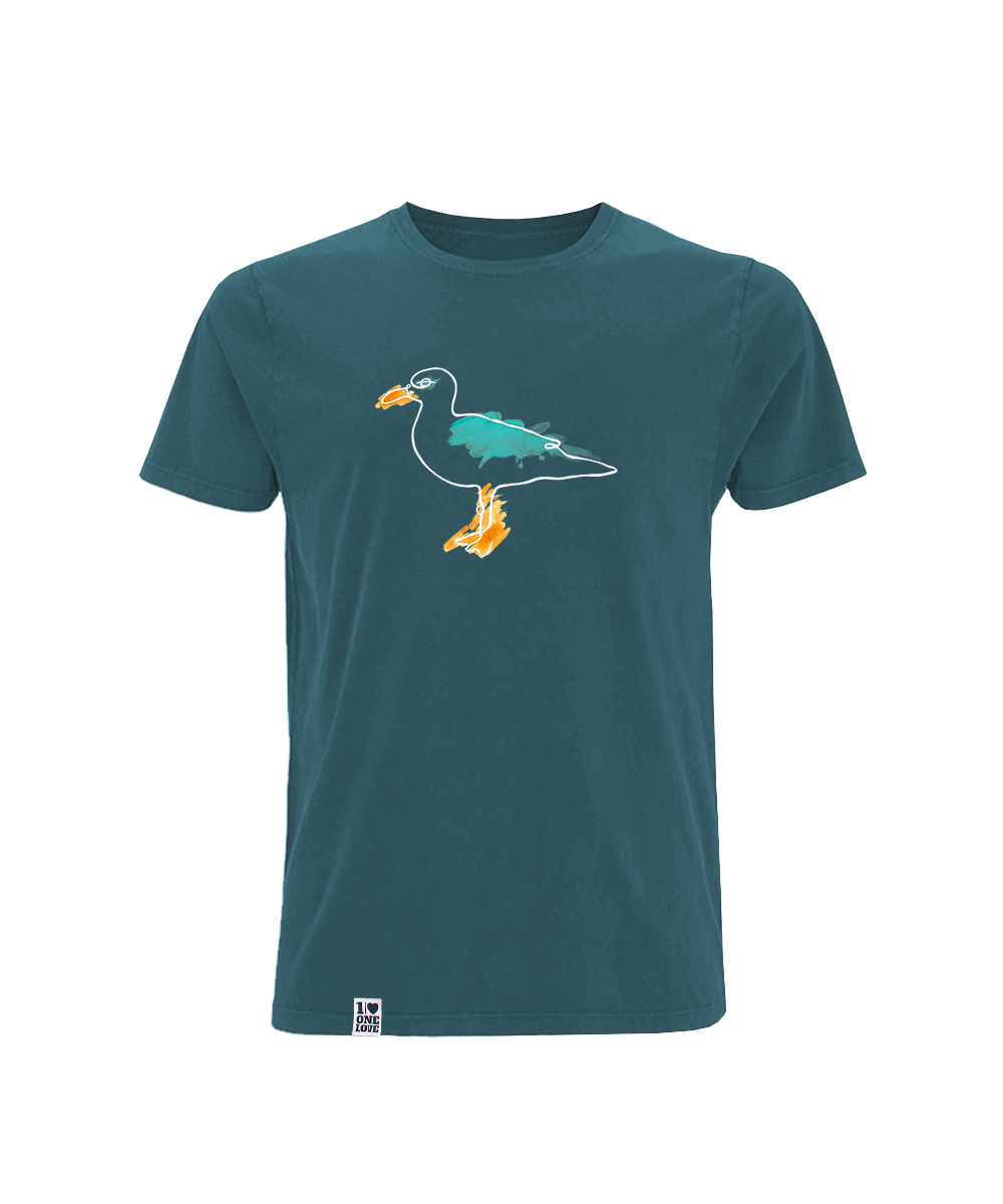 Möwe Aquarell  - Herren Shirt