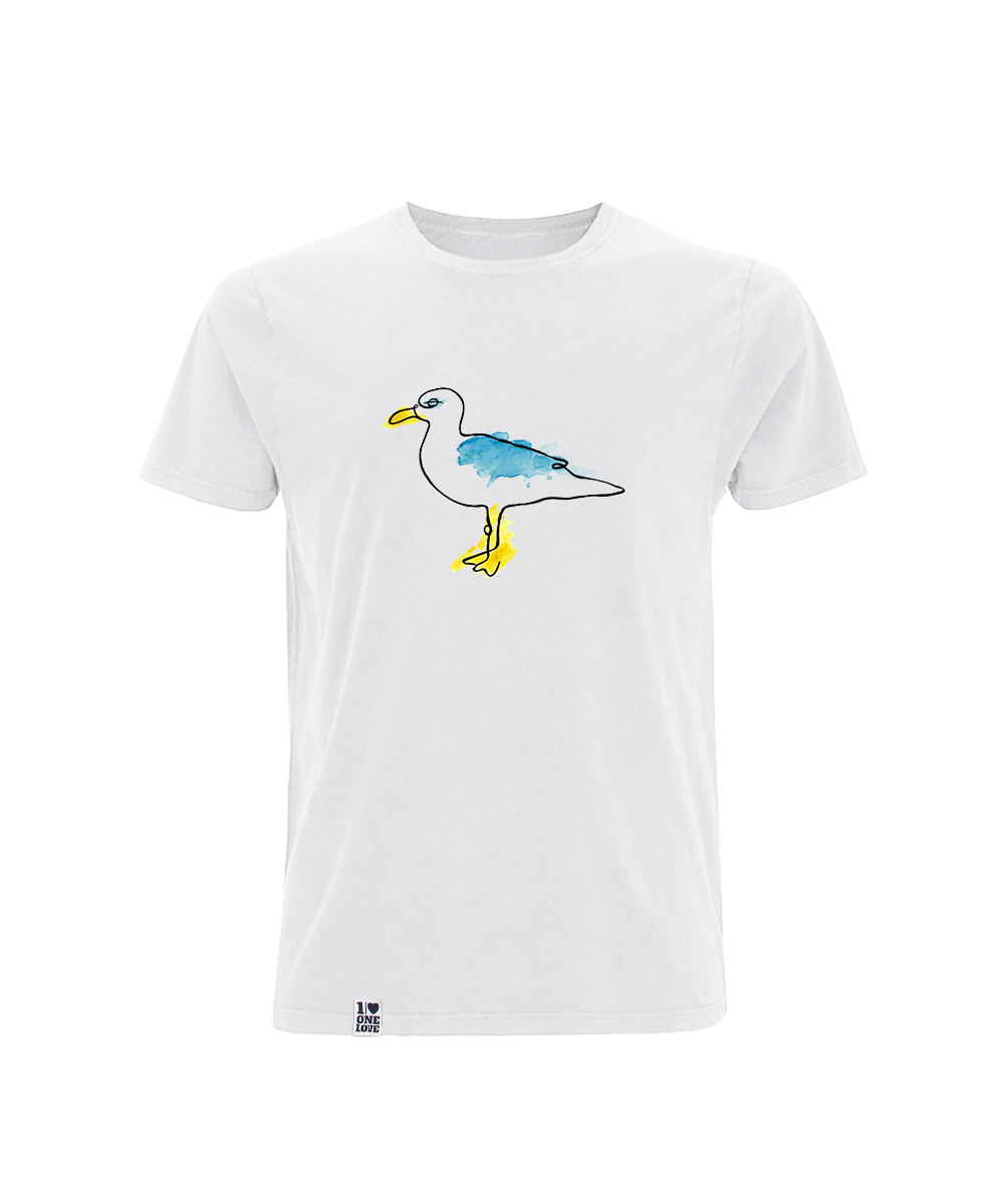 Möwe Aquarell  - Herren Shirt