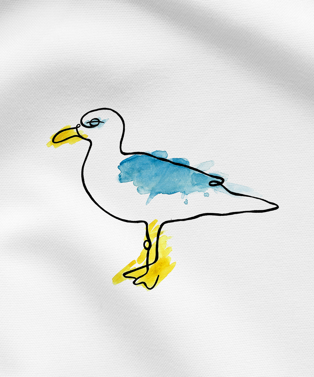 Möwe Aquarell  - Herren Shirt