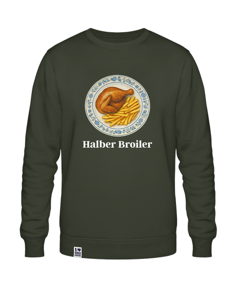 Halber Broiler  - Unisex Sweater | Bio-Baumwolle | 100% Omas Küche
