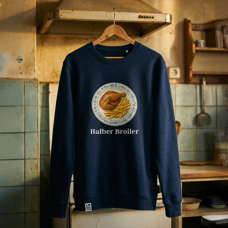 Halber Broiler  - Unisex Sweater | Bio-Baumwolle | 100% Omas Küche
