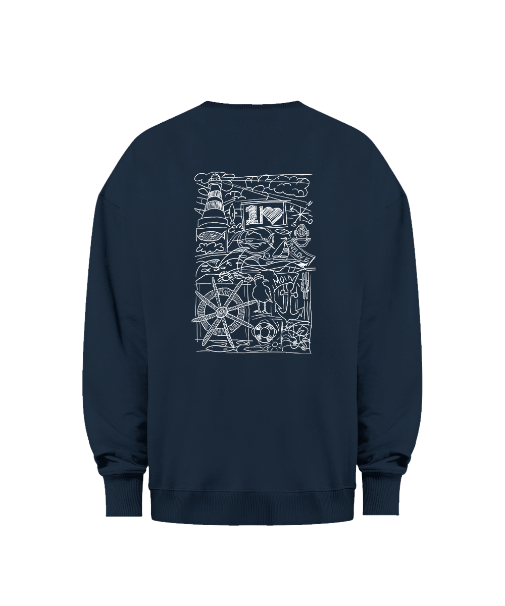 Onelove Collage  -  Oversized HighQuality Unisex Sweater