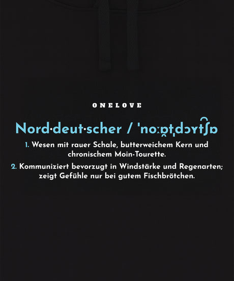 Definition eines Norddeutschen  - Unisex Hoodie | 100% Baumwolle
