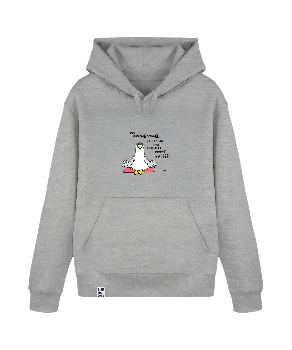 Der Frühe Vogel kann mich mal  - Unisex Hoodie | 100% Bio-Baumwolle