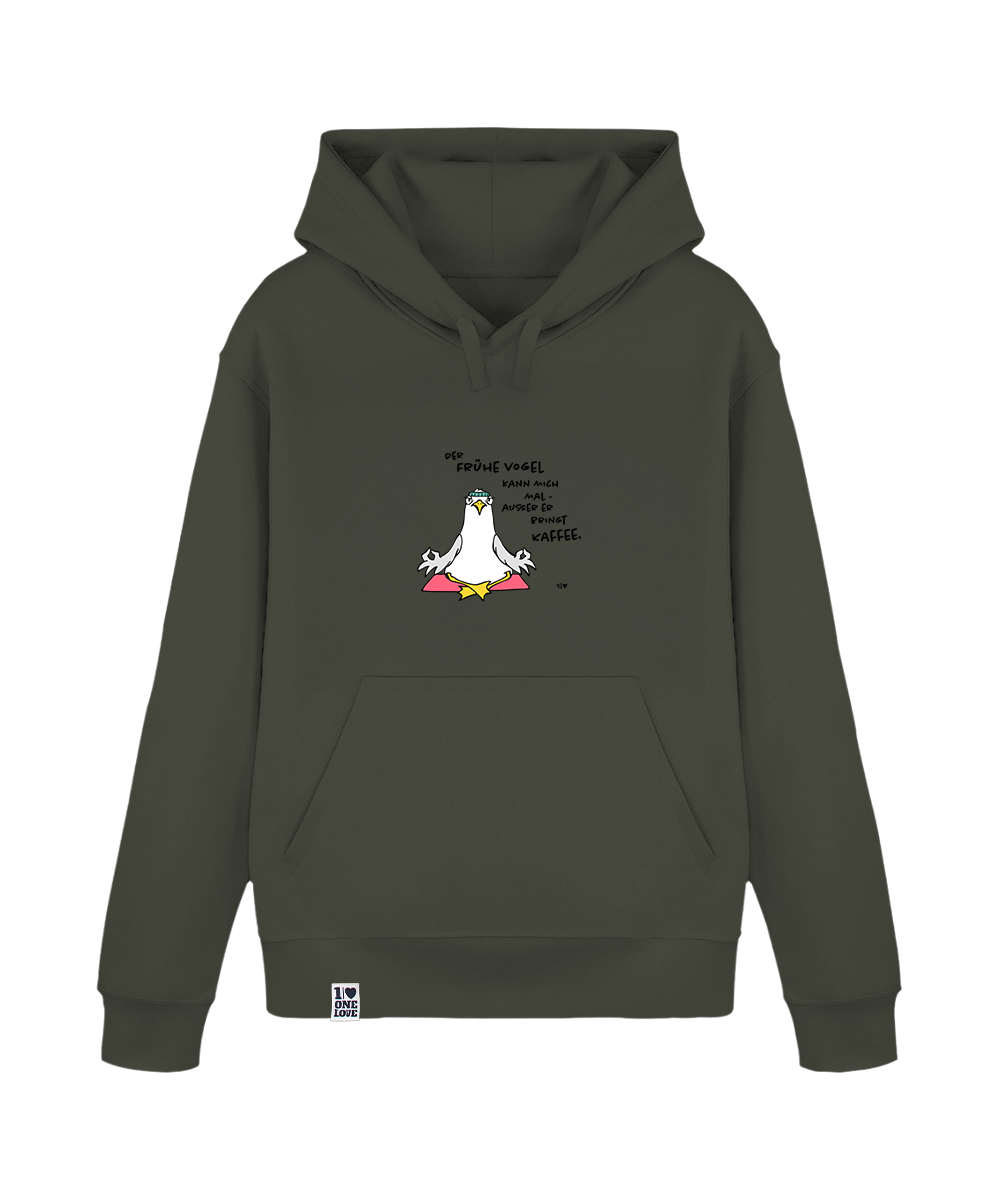 Der Frühe Vogel kann mich mal  - Unisex Hoodie | 100% Bio-Baumwolle
