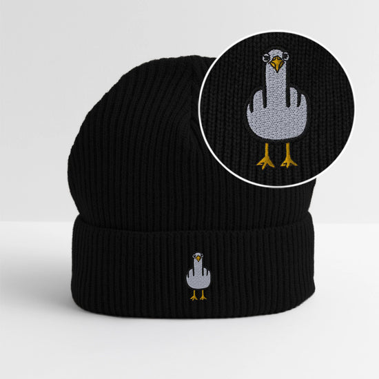 F**k You Möwe Stick - Unisex Bio FISHERMAN BEANIE