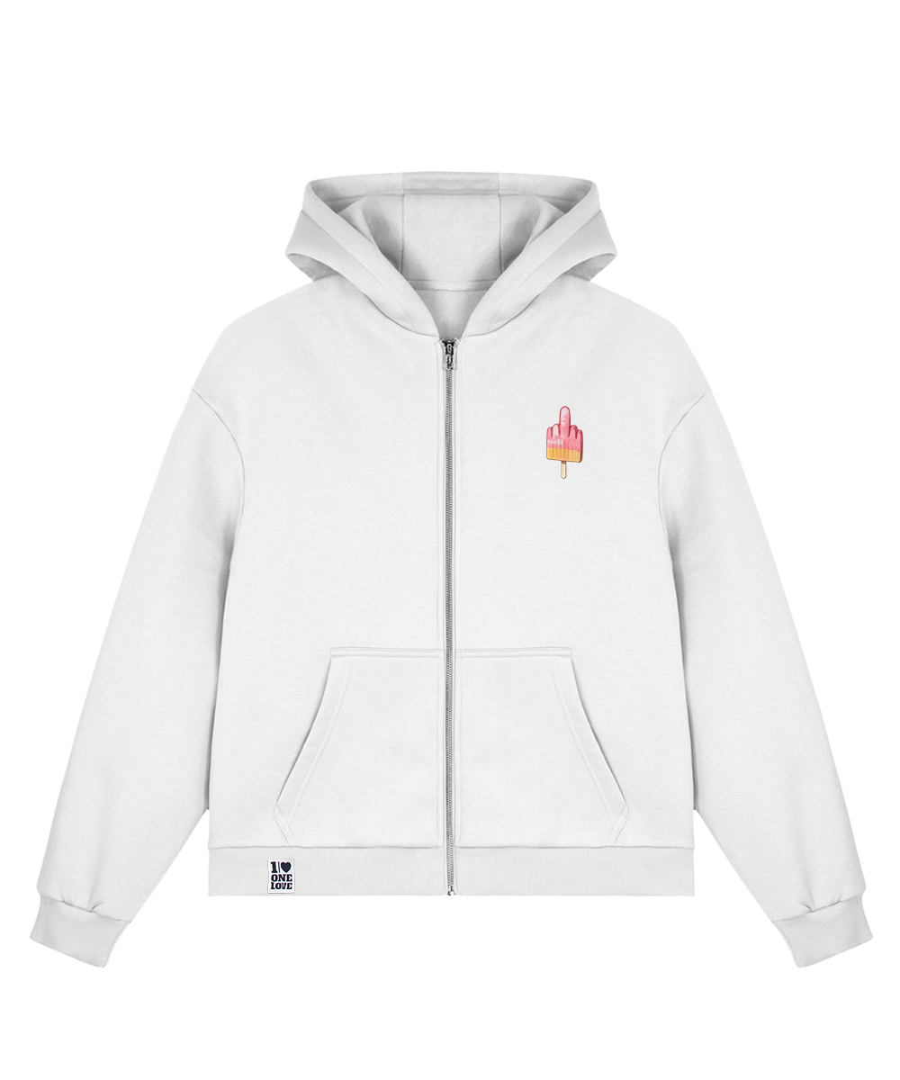 Mittelfinger Eis  - Unisex Sweatjacke