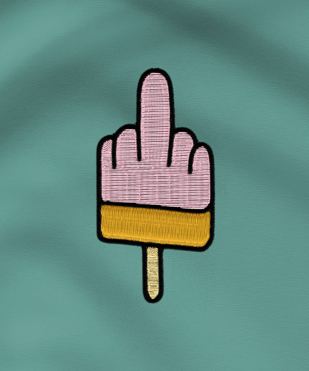 Mittelfinger-Eis  - Shorts | Biobaumwolle | Edler Stick