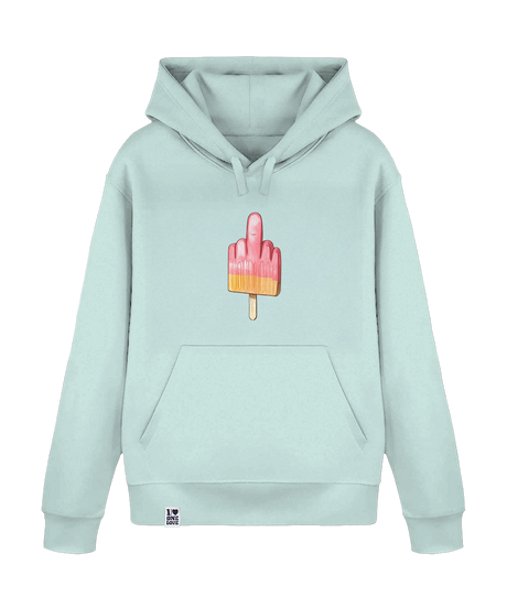 Mittelfinger-Eis  - Unisex Premium Hoodie | Bio-Baumwolle