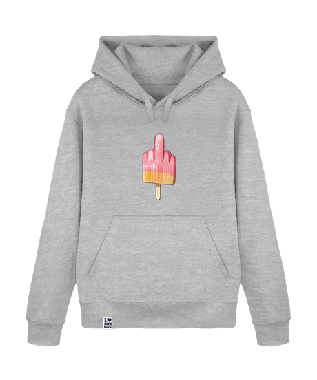 Mittelfinger-Eis  - Unisex Premium Hoodie | Bio-Baumwolle