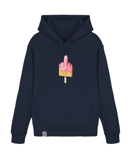 Mittelfinger-Eis  - Unisex Premium Hoodie | Bio-Baumwolle