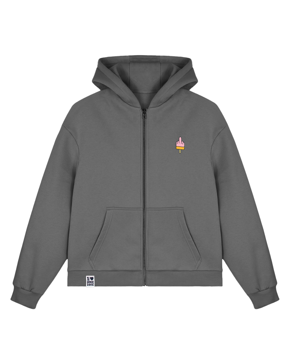 Mittelfinger Eis Stick  - Sweatjacke