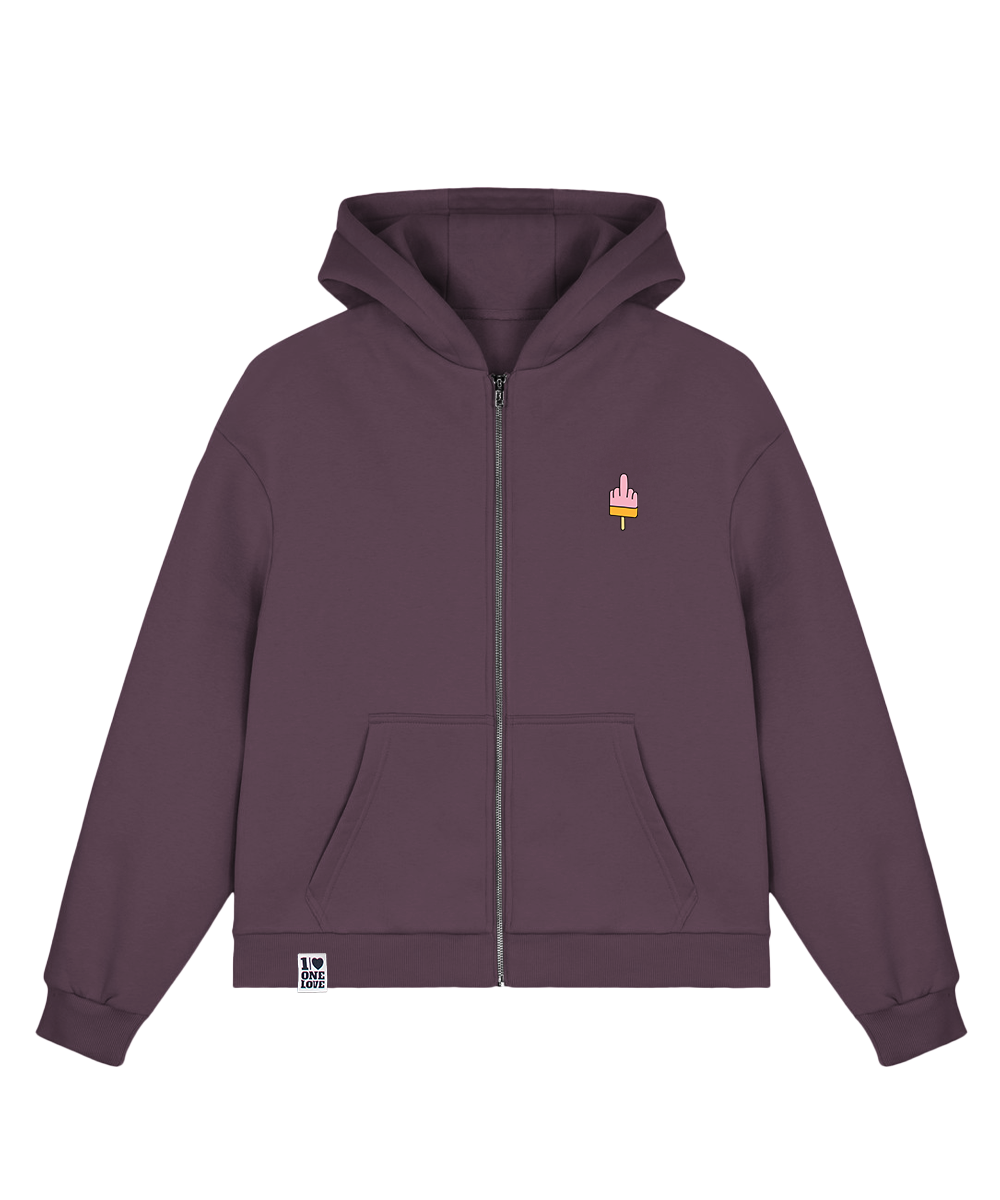 Mittelfinger Eis Stick  - Sweatjacke
