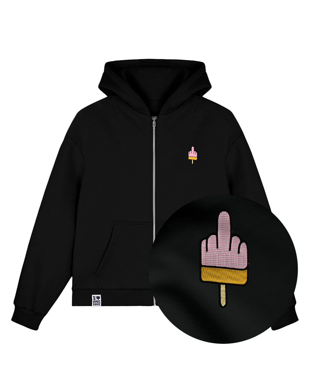 Mittelfinger Eis Stick  - Sweatjacke