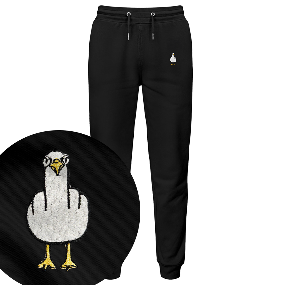 F**k You Möwe  - Jogginghose | 100% Biobaumwolle | Edler Stick