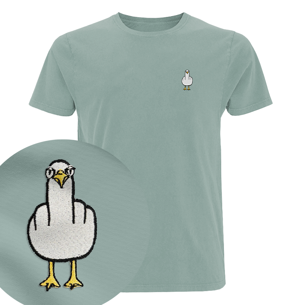 F**k You Möwe - Herren Shirt | Edler Stick