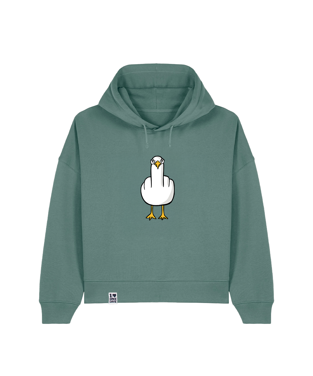 F**k You Möwe - Damen Hoodie | Bio-Baumwolle