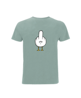 Fuck You Möwe mit Backprint  - Herren Shirt