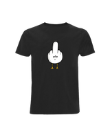 Fuck You Möwe mit Backprint  - Herren Shirt