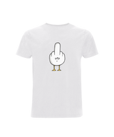 Fuck You Möwe mit Backprint  - Herren Shirt