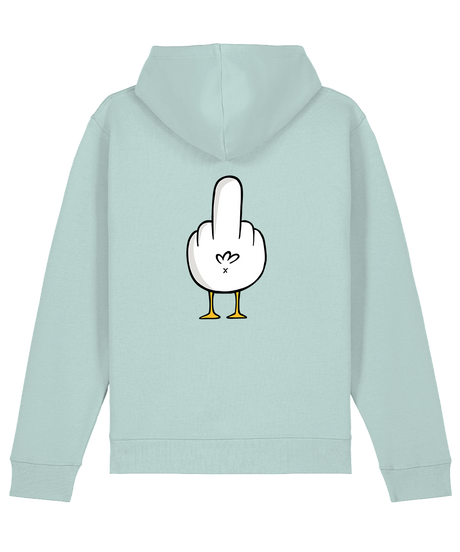 F**k You Möwe  - Unisex Premium Hoodie | Bio-Baumwolle | Backprint