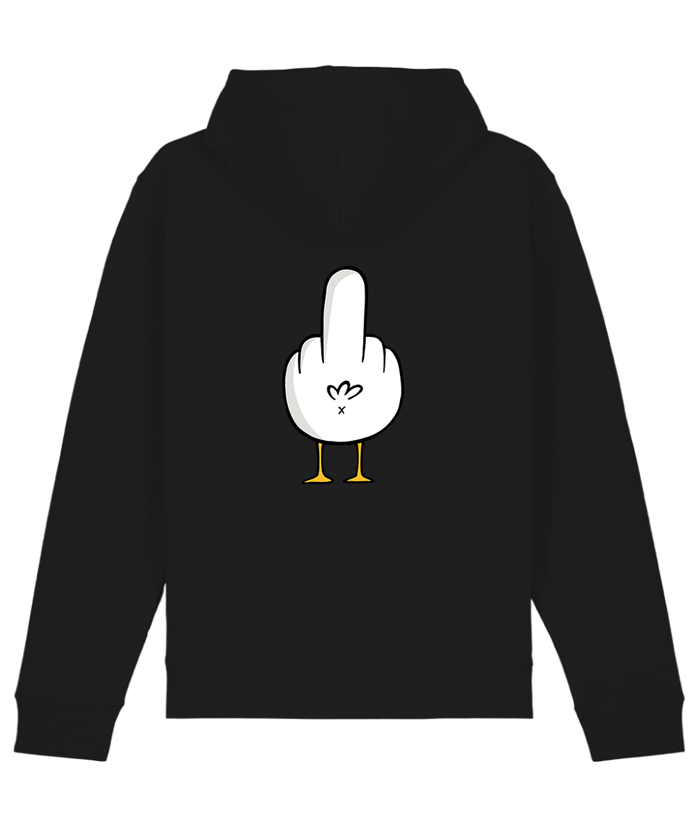 F**k You Möwe  - Unisex Premium Hoodie | Bio-Baumwolle | Backprint