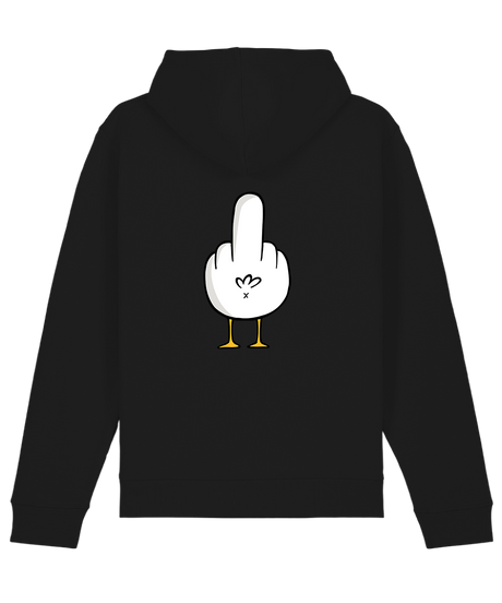 F**k You Möwe  - Unisex Premium Hoodie | Bio-Baumwolle | Backprint