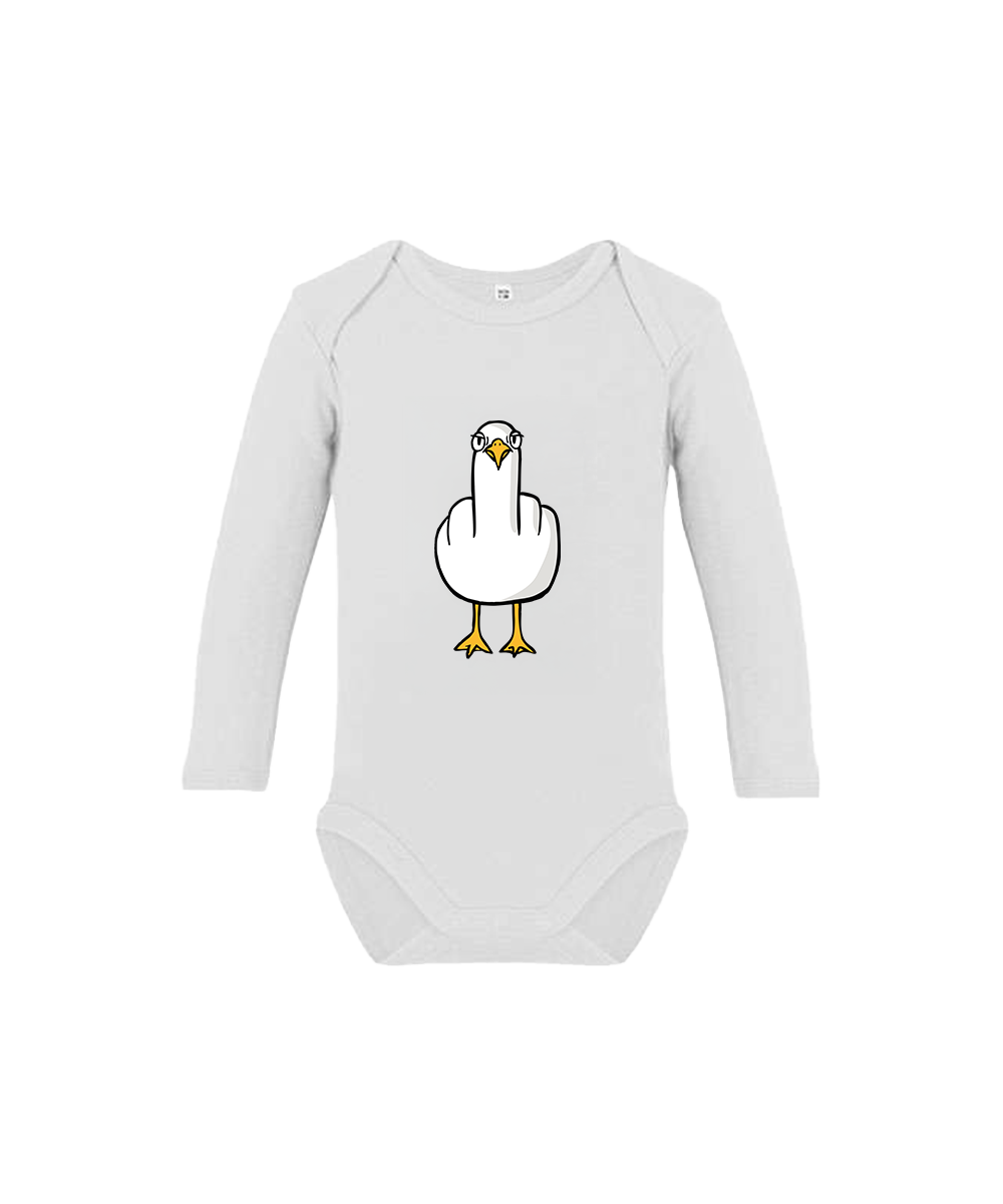 F**k You Möwe  - Baby Body Langarm
