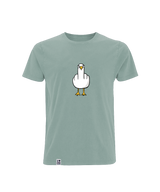 Fuck You Möwe mit Backprint  - Herren Shirt