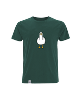 Fuck You Möwe mit Backprint  - Herren Shirt