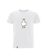 Fuck You Möwe mit Backprint  - Herren Shirt