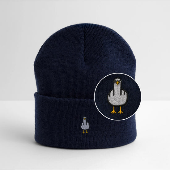 F**k You Möwe - Bestickte Wintermütze