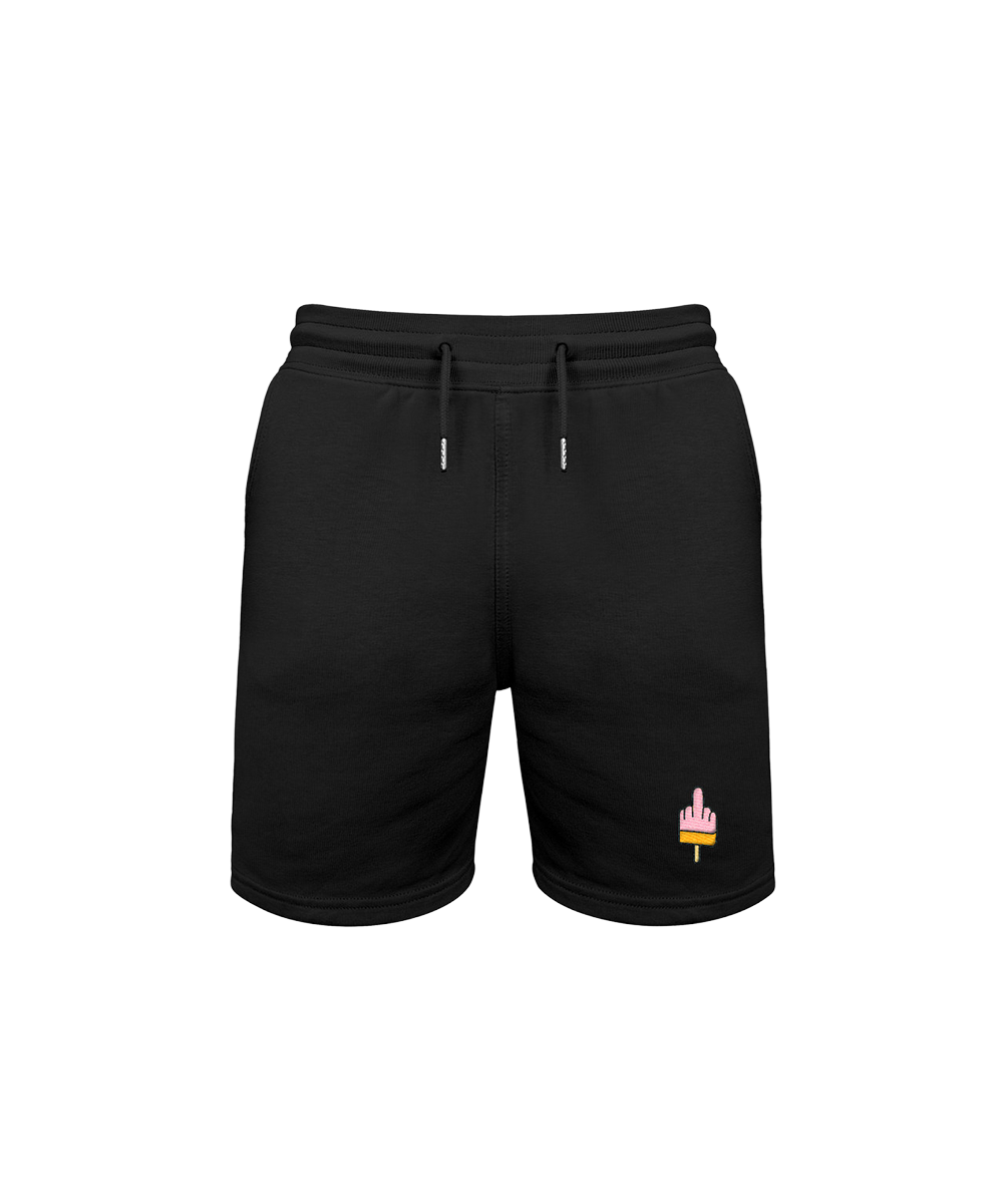 Mittelfinger-Eis  - Shorts | Biobaumwolle | Edler Stick