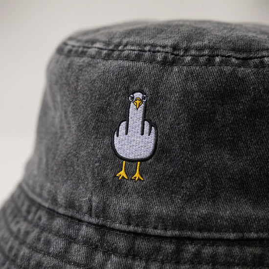 F**k You Möwe - Vintage Bucket Hat