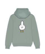 F**k You Möwe mit Backprint  - Hoodie Organic Unisex