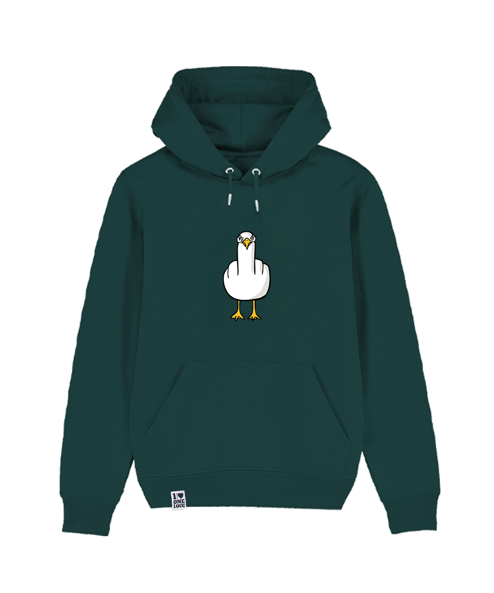 F**k YOU Möwe Hoodie Organic Unisex