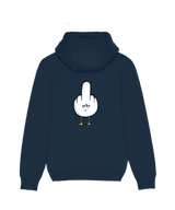 F**k You Möwe mit Backprint  - Hoodie Organic Unisex