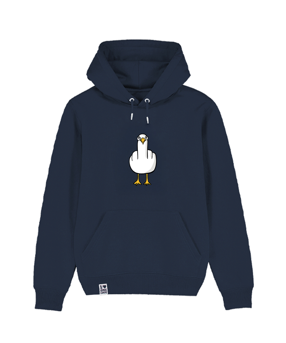 F**k YOU Möwe Hoodie Organic Unisex