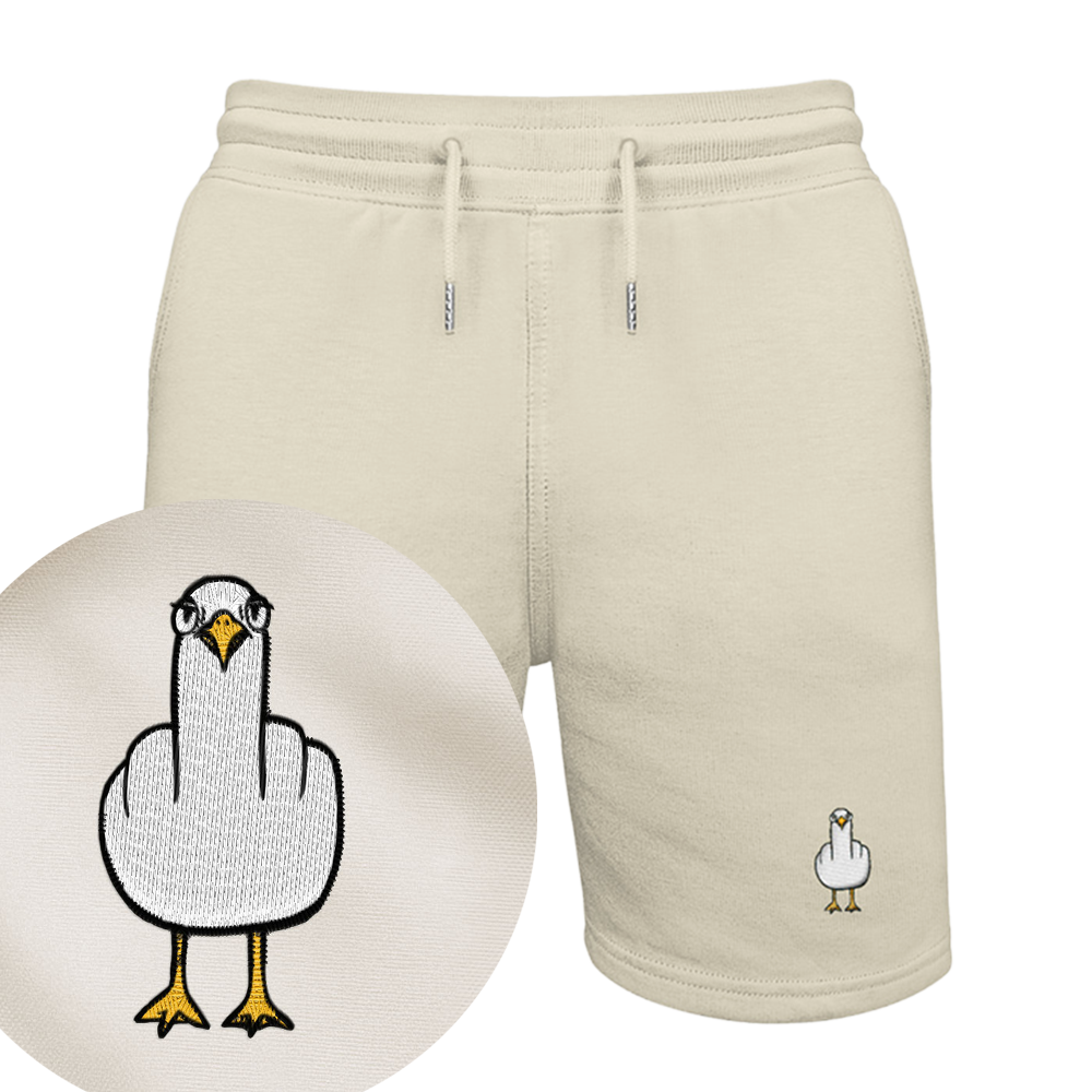 F**k You Möwe  - Shorts | Biobaumwolle | Edler Stick