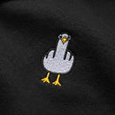 F**k You Möwe Stick - Relaxed Unisex Organic Half Zip Pullover
