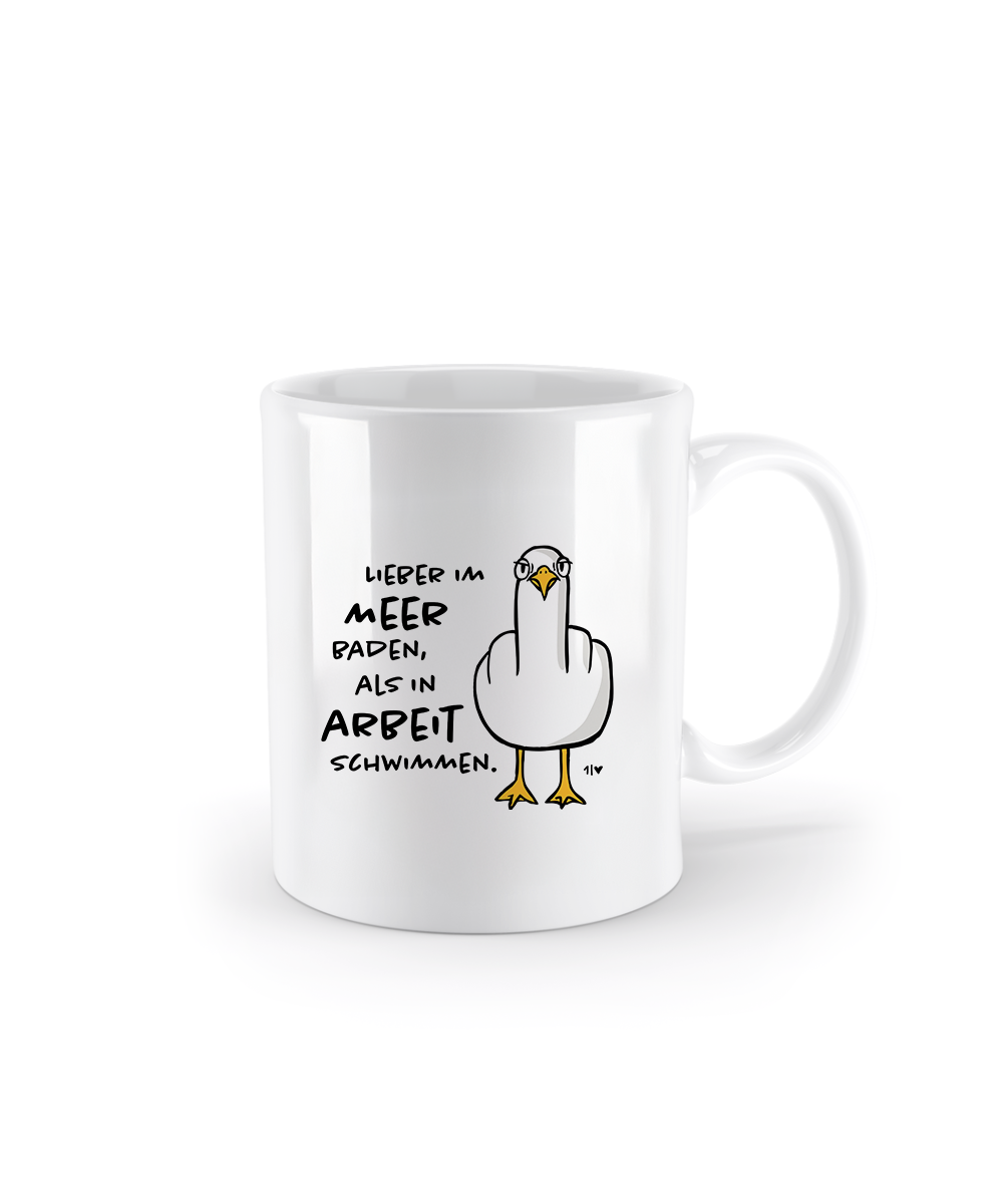F**k You Möwe  - Tasse